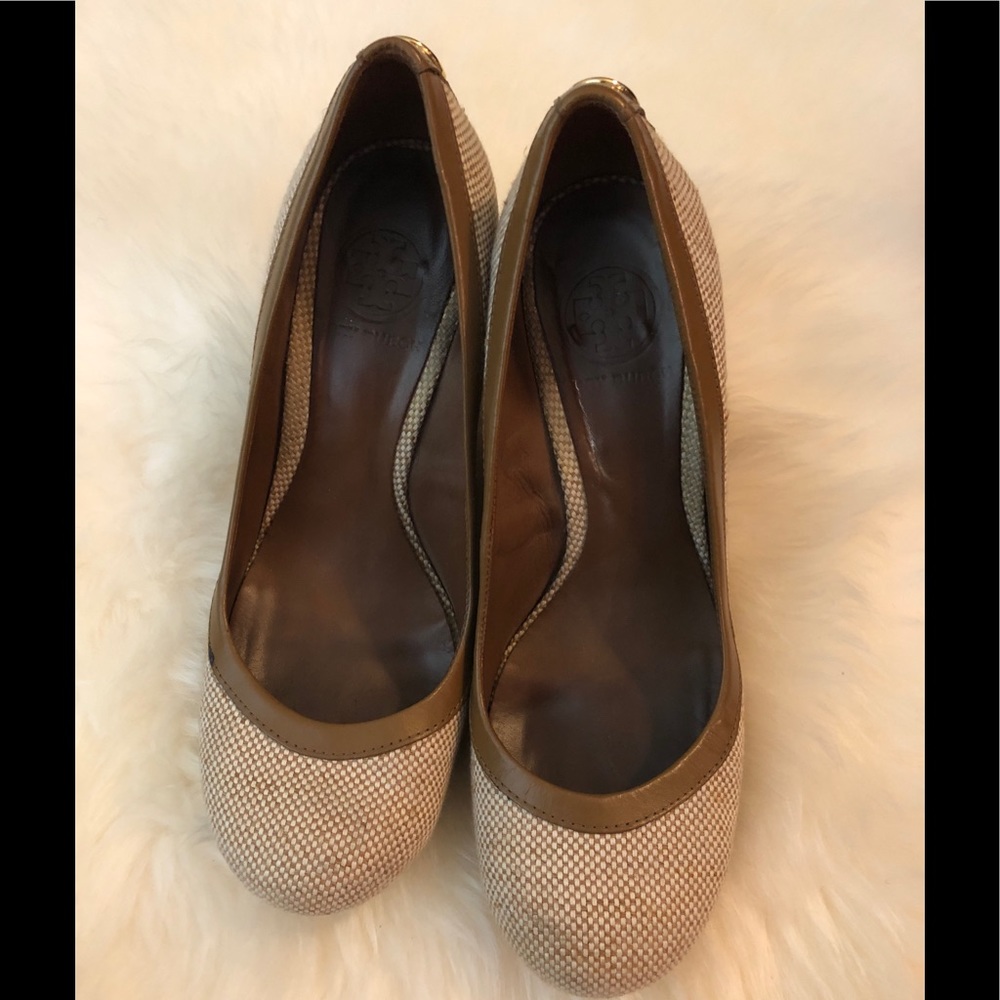 Tory Burch tweed wedge